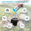 Portable Toilet Absorbent Gel Powder, 60 Pack Poo Gel for Camping Toilet Solid Waste and Urine, Eco Gel for Outdoor Recreation Hiking Fast-Acting Gel Deodorizing Treatment view 2