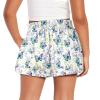 SCRAWLGOD Butterfly Girls Athletic Shorts Size 6-12 Month Kids Flowy Running Shorts with Pockets Quick Dry School Sports Butterfly Shorts for Toddler Girls School Casual High Waisted Skorts Training view 2