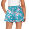 SCRAWLGOD Cherry Blossom Girls Athletic Shorts Size 1T-2T Girls Flowy Running Shorts Tennis Active Butterfly Shorts Double Layer Sports Skorts with Pockets Quick-Drying Cartwheel Shorts Elastic view 2