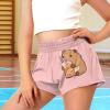Tongluoye Guinea Pig Girls Shorts Size 3t 4t Summer Shorts for Little Girls Comfy Flowy Shorts with Pockets High Waisted Running Short Pants Casual Wide Leg Sweat Shorts Cute Kids Activewear view 3