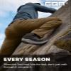 CQR Men's Active Flex Tactical Pants, Water Resistant Lightweight Stretch Cargo Work Hiking Pants, Sierra Walnut, 34W x 30L view 3