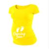 Decrum DISC Cute Maternity Tops for Women - Casual Womens Pregnancy Shirts [40022372-AK] | Lemon Yellow, S view 1