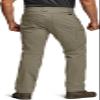 CQR Men's Active Flex Tactical Pants, Water Resistant Lightweight Stretch Cargo Work Hiking Pants, Sierra Sandstorm, 40W x 32L view 2