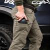 CQR Men's Active Flex Tactical Pants, Water Resistant Lightweight Stretch Cargo Work Hiking Pants, Sierra Sandstorm, 40W x 32L view 3
