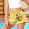 Tongluoye Guinea Pig Shorts for Girls Size 3t 4t High Waisted Flowy Shorts Breathable Summer Shorts with Liner Cute Lounge Active Short Pants Kids Clothing for Swimming, Running Wear Sunflower view 3