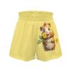 Tongluoye Guinea Pig Shorts for Girls Size 3t 4t High Waisted Flowy Shorts Breathable Summer Shorts with Liner Cute Lounge Active Short Pants Kids Clothing for Swimming, Running Wear Sunflower view 4