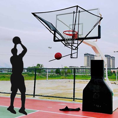 XQZMZSCP Basketball Shot Returner Hanging Basketball Return Attachment for Hoop, Metal Basketball Shot Returner Net