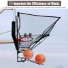 XQZMZSCP Metal Basketball Return Attachment for Hoop, Hang Basketball Rebounder Net Return, Basketball Hoop Shot Returner view 4