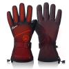 Telguua Heated Gloves for Women Men,Electric Rechargeable Heated Work Glove Ski Mitten Waterproof Touchscreen Heated Glove (Black, XS) view 1