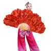YAOSHER Chinese Style Fan Dance Fan Peony Petal Dance Fan Folding Fan Handheld Fan Folding Fan for Men and Women Performance Decorations Festival Gift Handheld Folding Fan view 4