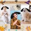 Coopay 5 Pieces Puppy Dog Costume Set Dog Ears Headband Nose Tail Bow Tie Paw Gloves Animal Costume for Carnival Halloween Cosplay Accessories (Black&White) view 4