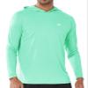 NORTHYARD Men's UPF 50+ Hoodie Shirts Long Sleeve Sun Protection Fishing Swim Beach UV SPF Rash Guard Quick Dry Lightweight LIGHTMINT 2XL view 1