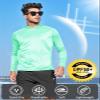 NORTHYARD Men's UPF 50+ Hoodie Shirts Long Sleeve Sun Protection Fishing Swim Beach UV SPF Rash Guard Quick Dry Lightweight LIGHTMINT 2XL view 3
