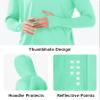 NORTHYARD Men's UPF 50+ Hoodie Shirts Long Sleeve Sun Protection Fishing Swim Beach UV SPF Rash Guard Quick Dry Lightweight LIGHTMINT 2XL view 4
