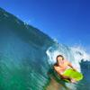 'Flying Pineapple' Kids Bodyboard 36" Body Board & Leash, Vibrant Graphics, Lightweight Soft Top Bodyboard, Foam Core, HDPE Slick Bottom & Included Wrist Leash, Great for Kids, Youth & Adult Surfers view 2