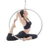 Surneis Complete Aerial Hoop Kit 85cm Maximum Load 115kg/253lbs Aerial Hoop Set Point Hoops Fully Strength Tested & Certified for Fitness, Dancing, Performing, Erial Dancing Yoga Training, Silver view 1