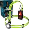 Topward Running Lights for Runners USB-C Rechargeable, Chest Headlamp with 500 Lumen Adjustable Beam, Safety Light for Walking Dog at Night view 1