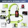 Topward Running Lights for Runners USB-C Rechargeable, Chest Headlamp with 500 Lumen Adjustable Beam, Safety Light for Walking Dog at Night view 2