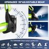 Topward Running Lights for Runners USB-C Rechargeable, Chest Headlamp with 500 Lumen Adjustable Beam, Safety Light for Walking Dog at Night view 3