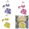 Modern Knitted Crocheted Beach Skirt Suit 2024 Spring Women Halterneck Crop Camisole Top Short Skirts Headscarf Set view 2
