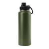 24oz Water Bottle Stainless Steel Insulated Water Bottle With Handle Double Wall Vacuum Leak Proof Keep Cold and Hot Wide Mouth Outdoor Sports Water Bottles (Army green) view 1