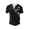 3D Skull Print T-Shirt Men's Retro Dark Pattern Large Printed Fun Graphic Tank Top Women Casual Tee Shirts view 1