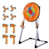 Contixo TS1 Axe Throwing Bristle Target Set for Kids, 2-in-1 Board Family Carnival Party Fun Toy with 4 Foam Axes, 4 Triangle Darts for Boys & Girls Gift Family Indoor Outdoor Backyard Game Foldable view 1