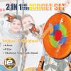 Contixo TS1 Axe Throwing Bristle Target Set for Kids, 2-in-1 Board Family Carnival Party Fun Toy with 4 Foam Axes, 4 Triangle Darts for Boys & Girls Gift Family Indoor Outdoor Backyard Game Foldable view 3