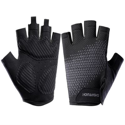 SUJAYU Fingerless Workout Gloves for Men Women Bike Gloves for Men Cycling Bicycle Accessories, Guantes para Bicicleta Hombre Guantes Ciclismo Hombre (Black, X-Large)