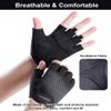 SUJAYU Fingerless Workout Gloves for Men Women Bike Gloves for Men Cycling Bicycle Accessories, Guantes para Bicicleta Hombre Guantes Ciclismo Hombre (Black, X-Large) view 4