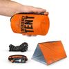 CloudTen Emergency Tent: Lightweight 2 Person Survival Tent with Multi-Function Paracord Bracelets - Essential Survival Gear & Bug Out Bag Items for Preppers, Hikers, Survivalists, Campers, Boy Scouts view 1