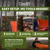 CloudTen Emergency Tent: Lightweight 2 Person Survival Tent with Multi-Function Paracord Bracelets - Essential Survival Gear & Bug Out Bag Items for Preppers, Hikers, Survivalists, Campers, Boy Scouts view 3