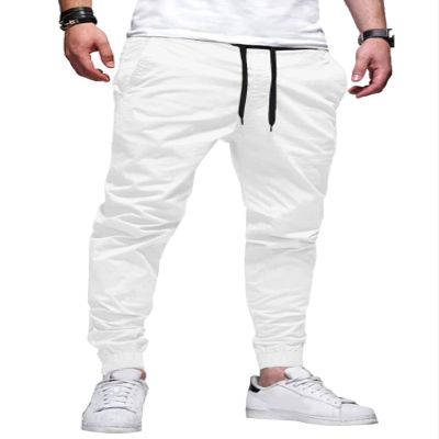 HOTake Joggers for Men Lightweight Sweatpants for Men Tapered Pants Men Gym Pants White XX-Large