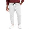 HOTake Joggers for Men Lightweight Sweatpants for Men Tapered Pants Men Gym Pants White XX-Large view 2