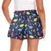 Pointodoor Dinosaur Girls Athletic Shorts 10Y Little Girl Cute Soccer Shorts Kids Basketball Shorts Cute Gym Active Running Shorts with Pockets view 2