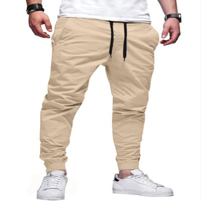 HOTake Joggers for Men Lightweight Sweatpants for Men Tapered Pants Men Gym Pants Beige XX-Large