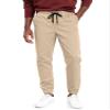 HOTake Joggers for Men Lightweight Sweatpants for Men Tapered Pants Men Gym Pants Beige XX-Large view 2