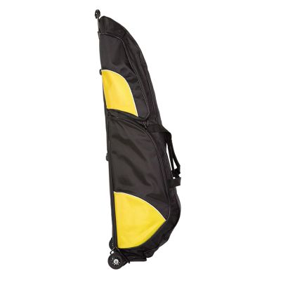 DJJYCTNM Fencing Draw-bar Wheel Bag for Mask Sword and Fencing Suit, Waterproof Oxford Fabric, Fencing Trolley Rollbag for Epee Saber and Foil(Yellow)