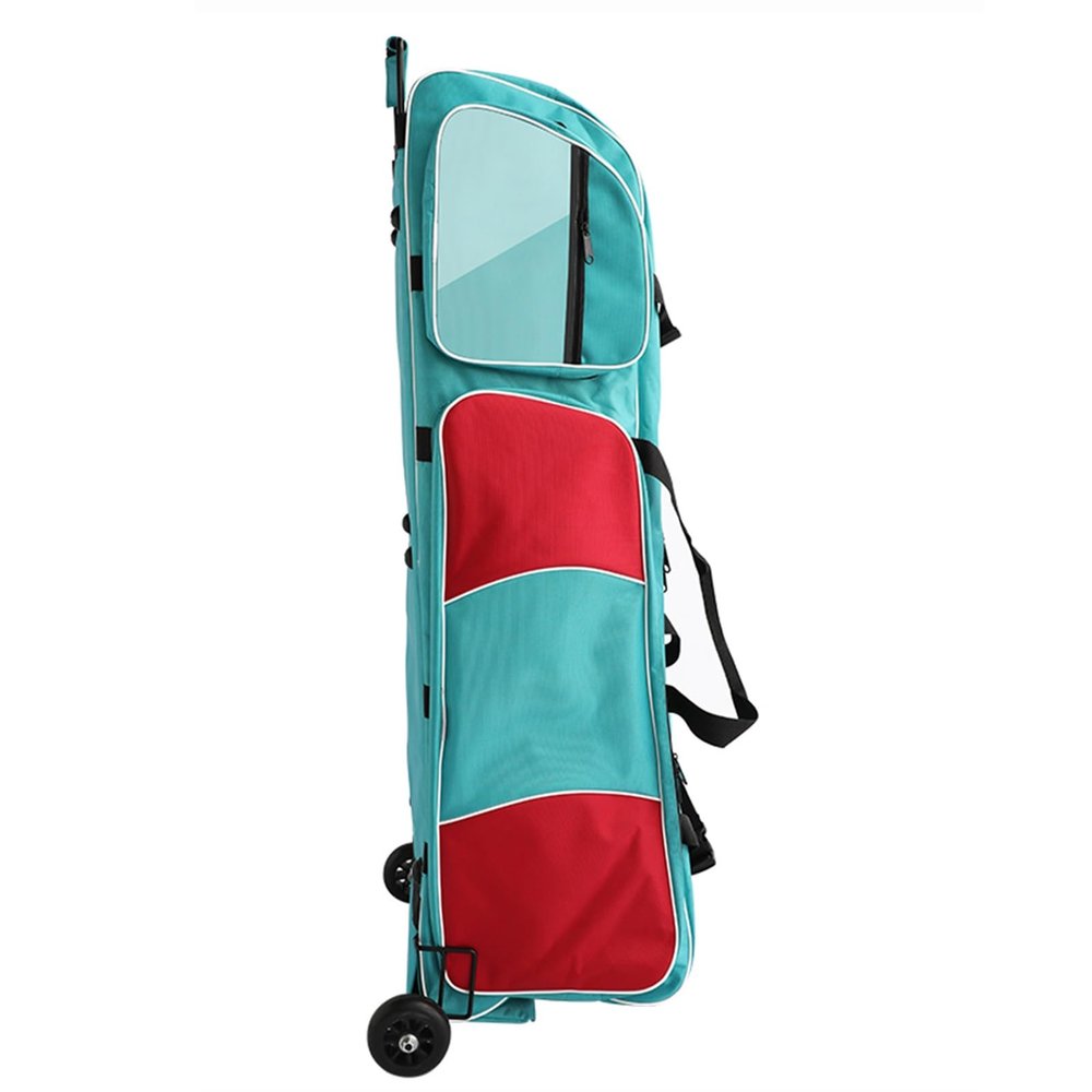 DJJYCTNM Fencing Bag with Wheels - Competition Draw-bar Rolling Fencing Bag - Waterproof/Wear-Resistant/Large Capacity Fencing Training Equipment(Green)