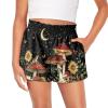 Pointodoor Mushroom Girls Athletic Shorts Summer Pull On Shorts Lightweight Running Shorts with Pockets High Waisted Sports Active Short for Teen Girl's Kids view 1