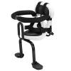 ACAGALA Back Mounted Child Bike Seat Toddler Bike Seat with U-Shaped Guardrail Folding Footrest and Safety Belt view 1