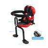 ACAGALA Back Mounted Child Bike Seat Toddler Bike Seat with U-Shaped Guardrail Folding Footrest and Safety Belt view 4