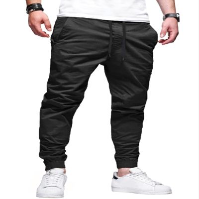 HOTake Mens Casual Pants Mens Sweatpants Slim Fit Pants Joggers for Men Black Medium