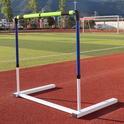 CMYUN 76-106cm Adjustable Track & Field Hurdles, School Soccer Hurdles with 180 Rotatable Crossbar, Agility Hurdles Trainer for Track Athletes, Portable