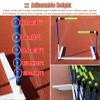 CMYUN 76-106cm Adjustable Track & Field Hurdles, School Soccer Hurdles with 180 Rotatable Crossbar, Agility Hurdles Trainer for Track Athletes, Portable view 3