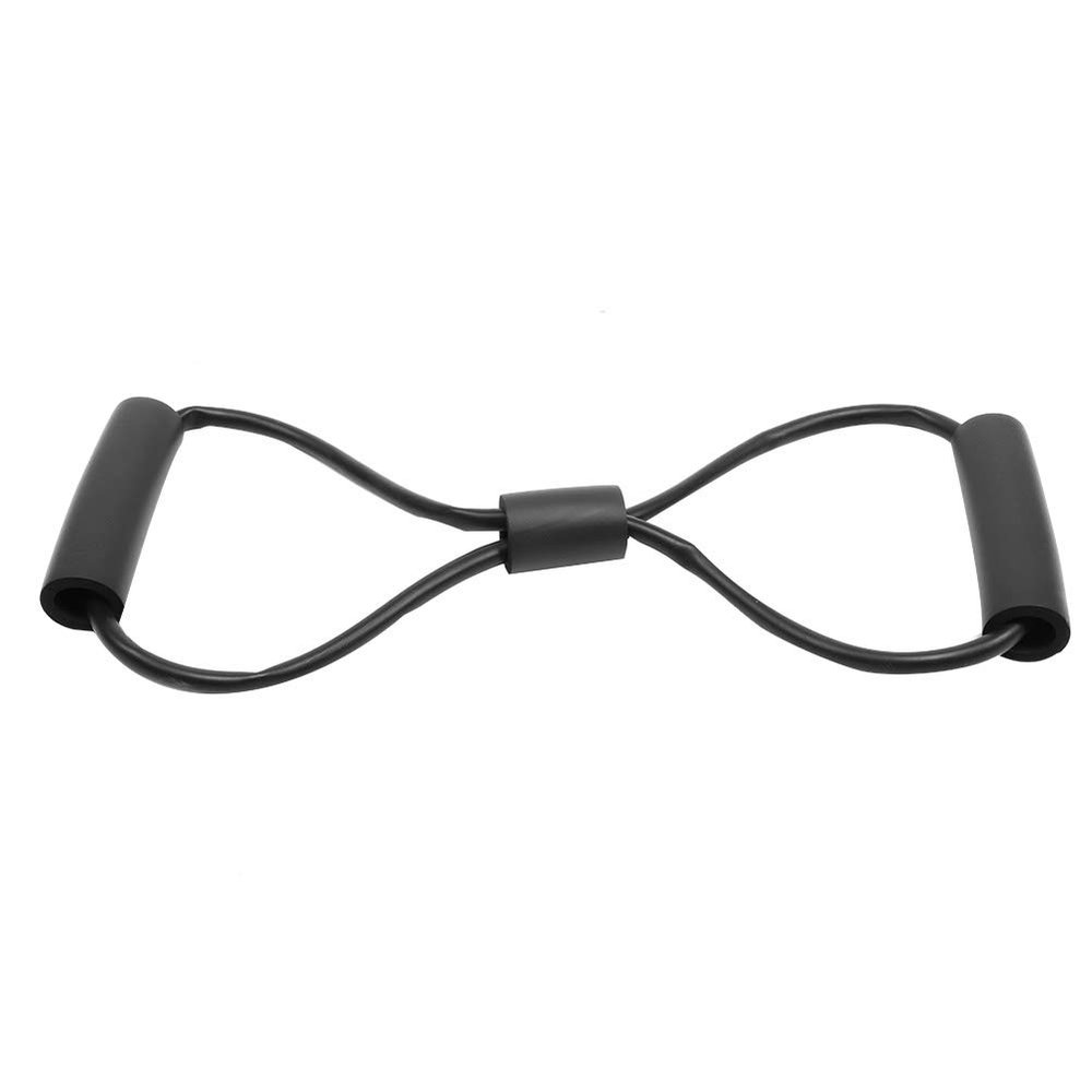 2pcs Chest Expander Rope,Yoga Fitness Resistance 8 Word Chest Expander Rope Workout Muscle Fitness Rubber Elastic Bands for Exercise