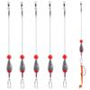 Carolina Ready Rigs for Bass Fishing, Steel Fishing Leaders with Bullet Sinker Swivels Pre-Rigged Carolina Rigs for Catfishing Walleye Grouper Saltwater Freshwater 3/8oz 1/2oz 3/4oz(3/8oz-5pcs) view 1