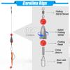 Carolina Ready Rigs for Bass Fishing, Steel Fishing Leaders with Bullet Sinker Swivels Pre-Rigged Carolina Rigs for Catfishing Walleye Grouper Saltwater Freshwater 3/8oz 1/2oz 3/4oz(3/8oz-5pcs) view 2