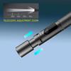 Portable 3 in 1 LED Zoomable Flashlight with Hidden Camera Detectors and Door Alarm Warning,Rechargeable Self Protective Tactical Flashlight for Travel,Camping,Emergency,Gifts For Men&Women (Black) view 2