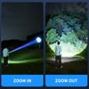 Portable 3 in 1 LED Zoomable Flashlight with Hidden Camera Detectors and Door Alarm Warning,Rechargeable Self Protective Tactical Flashlight for Travel,Camping,Emergency,Gifts For Men&Women (Black) view 3
